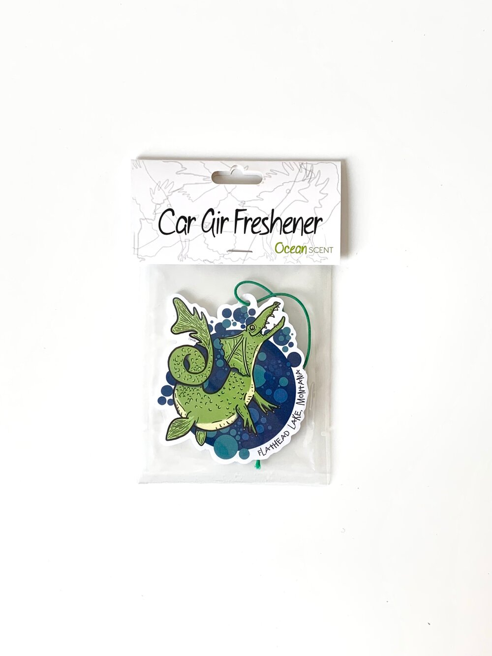 Flathead Lake Monster Car Freshener — CORVIDAE drawings & designs